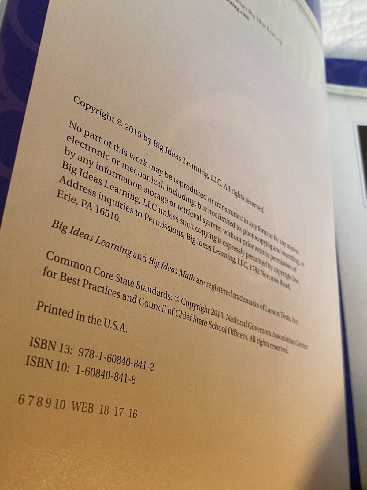 Big Ideas Math Algebra 1—A Common Core Curriculum Teacher Edition