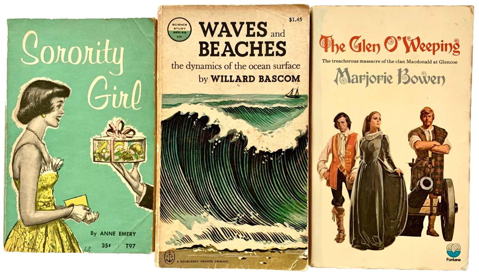 LOT OF 3 VINTAGE PAPERBACKS – 1960s-1970s – Scholastic, Doubleday, Fontana