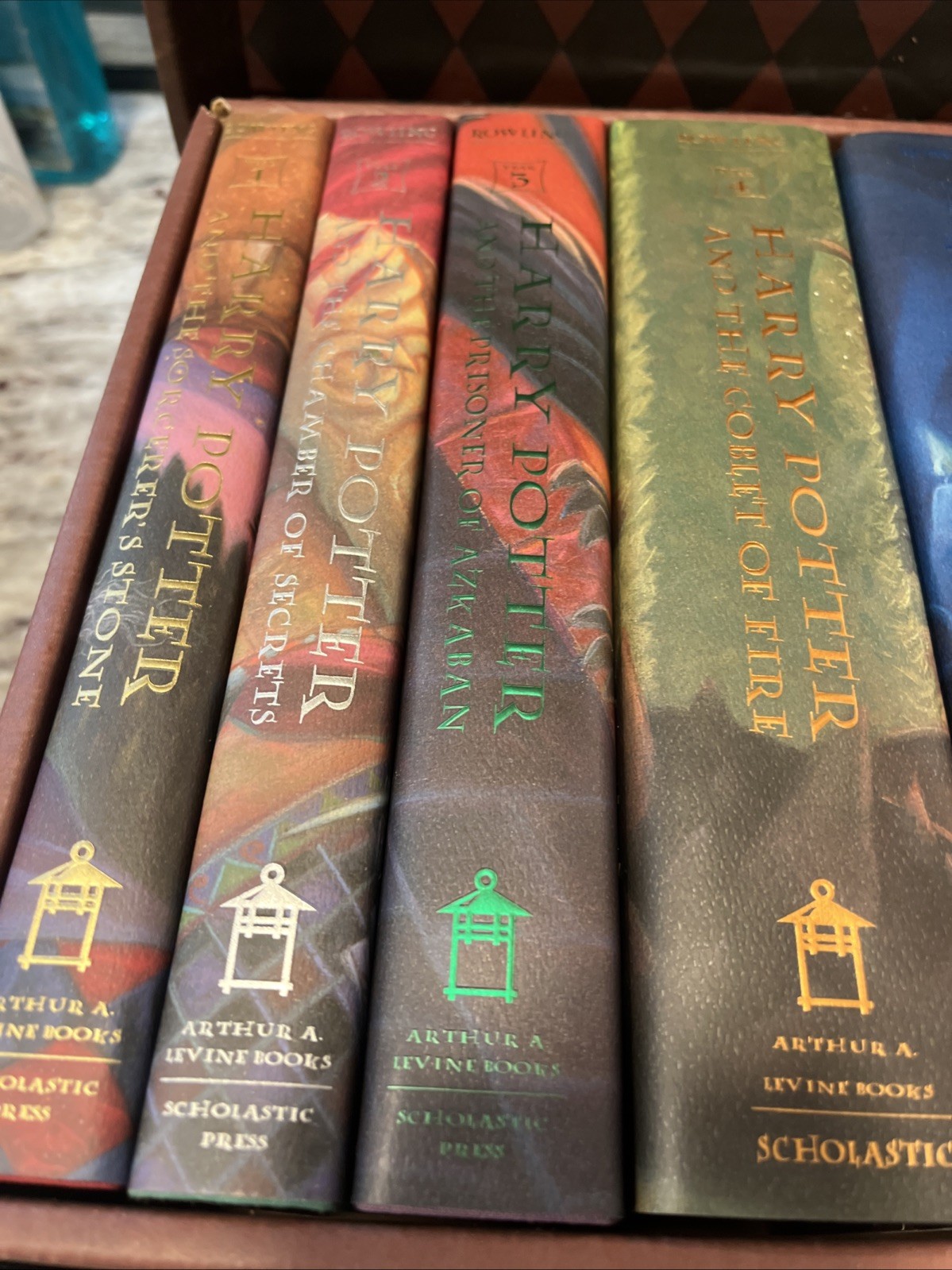 Limited Edition Harry Potter Trunk Box Set Books 1-7 1st Edition Hardcover