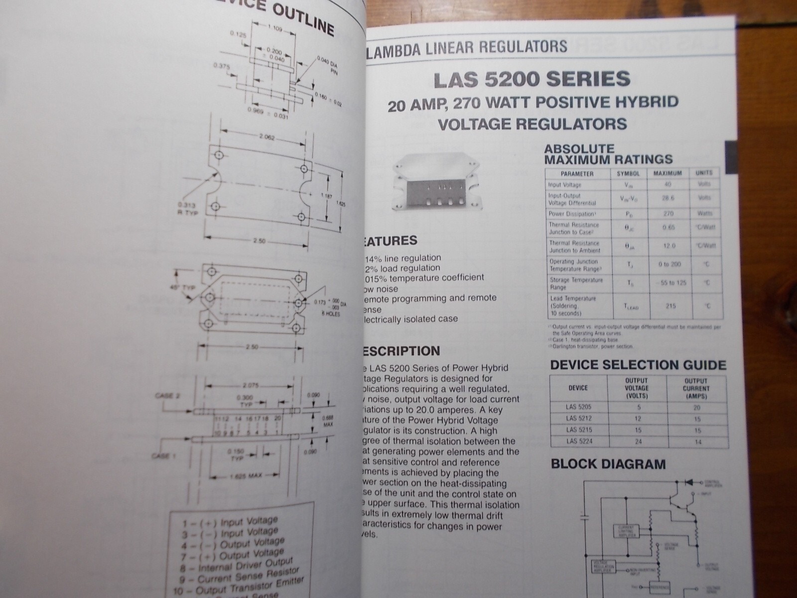 LAMDA SEMICONDUCTORS DATABOOK 1988 VOL.# 1 SC 9″X6″ 448 pages combo shipping YES