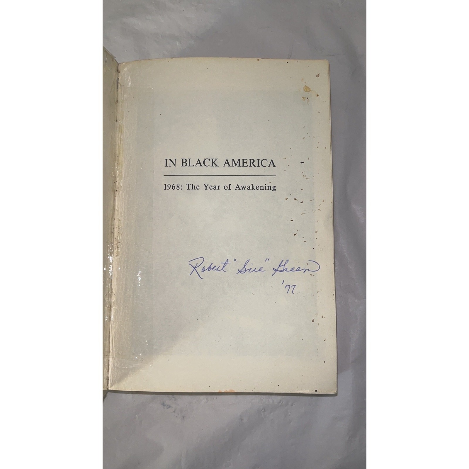 In Black America 1968 The Year of Awakening 1969 Civil Rights Book