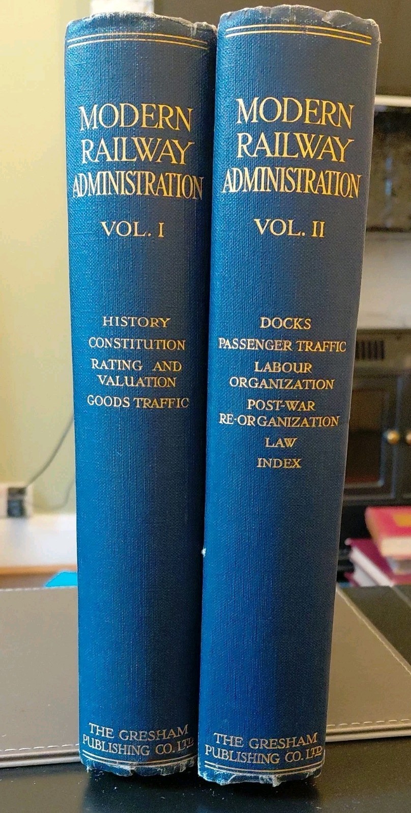 1925. Modern Railway Administration. Volumes I & II. Gresham Publishing Company.