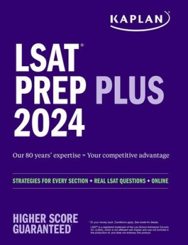 LSAT Prep Plus 2024: With New Section (Kaplan Test Prep) – VERY GOOD