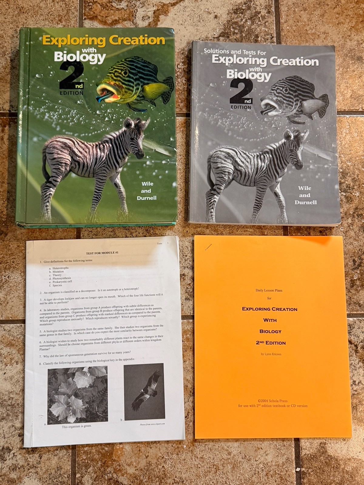 Apologia Exploring Creation with Biology 2nd Ed Textbook, Solutions Wile Durnell