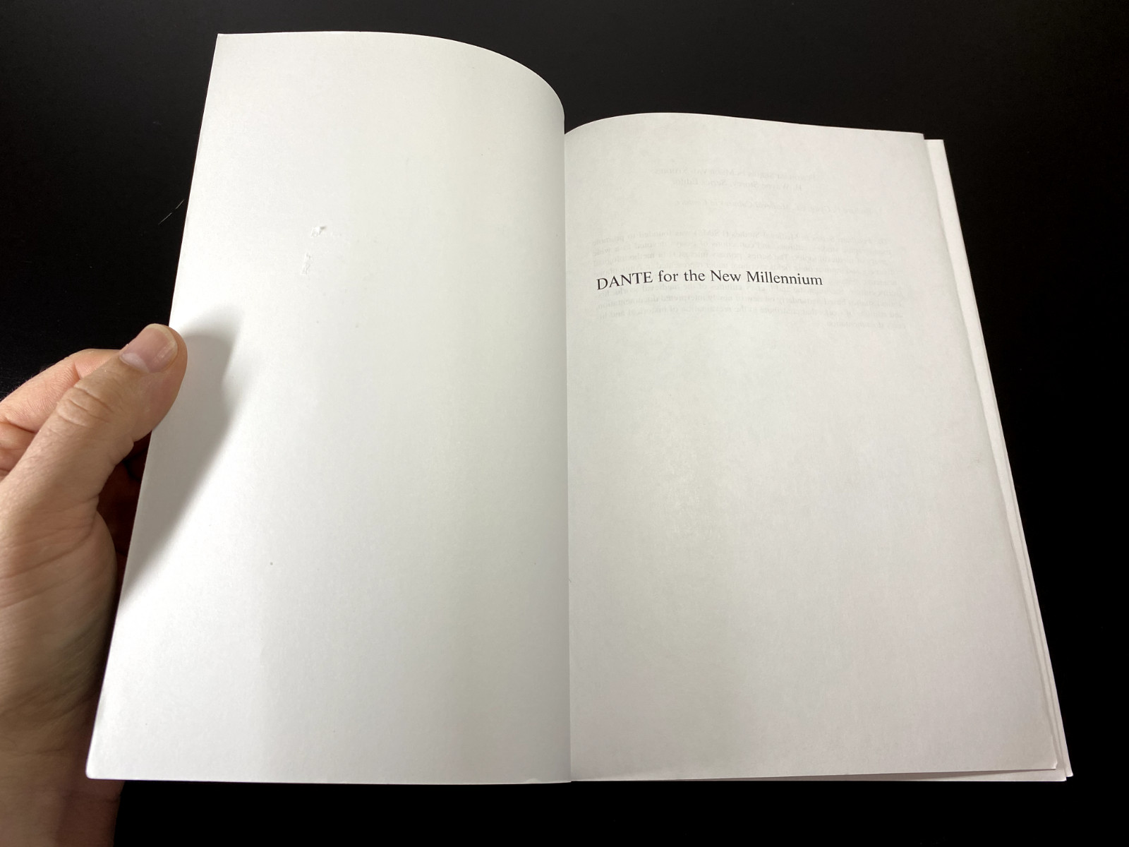 Dante for the New Millennium (Paperback, Good Condition)