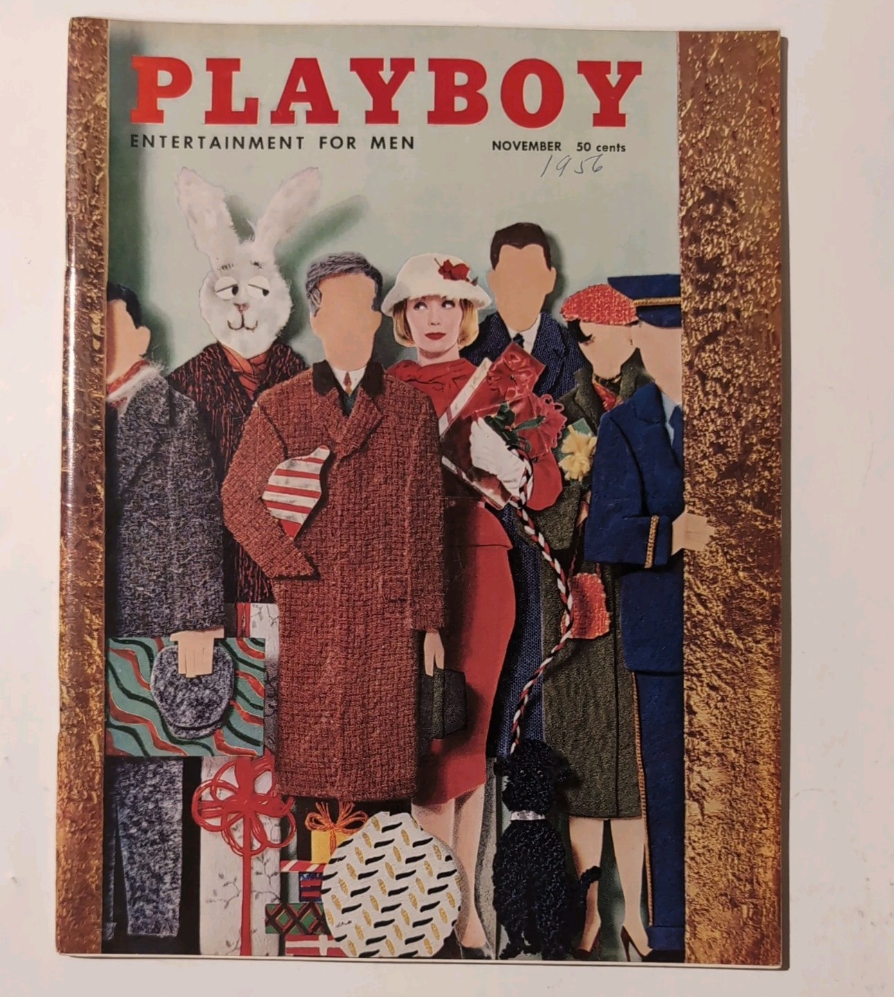Playboy Magazine Novemb. 1956 Playmate Betty Blue Richard Matheson Nat King Cole