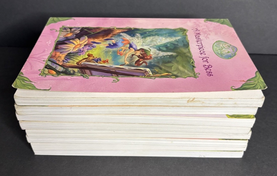 8 Disney Fairies Tales of Pixie Hollow Books Paperback Bess Tink Fawn Lily Beck