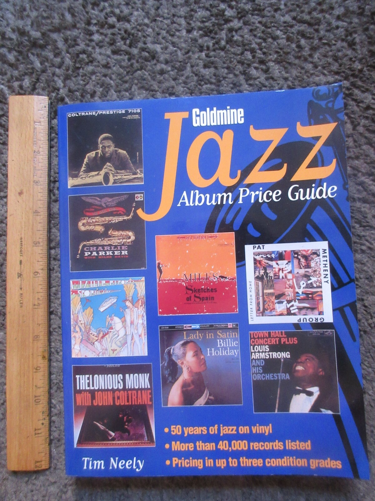 TIM NEELY “GOLDMINE JAZZ ALBUM PRICE GUIDE” 2000 KRAUSE 544 PAGES NM- OOP