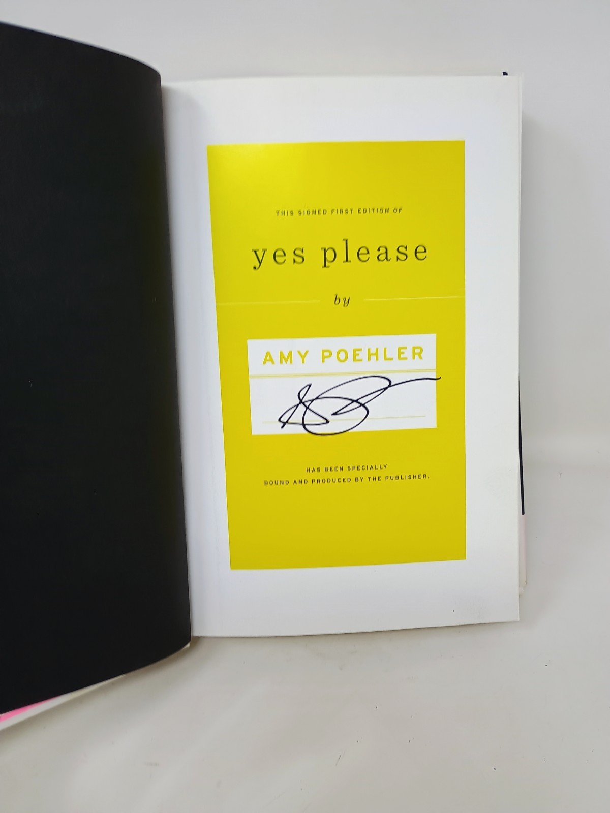 SIGNED Amy Poehler Yes Please 2014 Hardcover