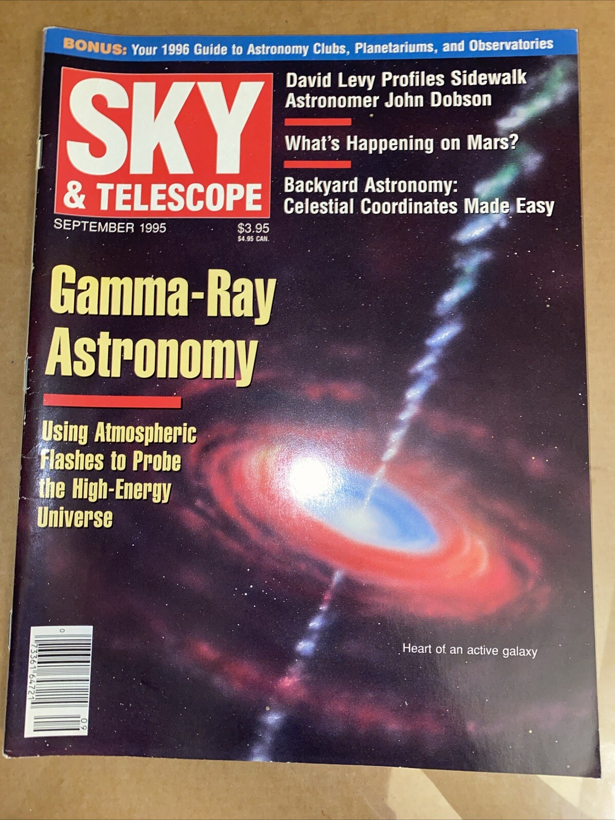 Sky And Telescope Magazine September 1995 Gamma Ray Astronomy 106 PAGES FREESHIP