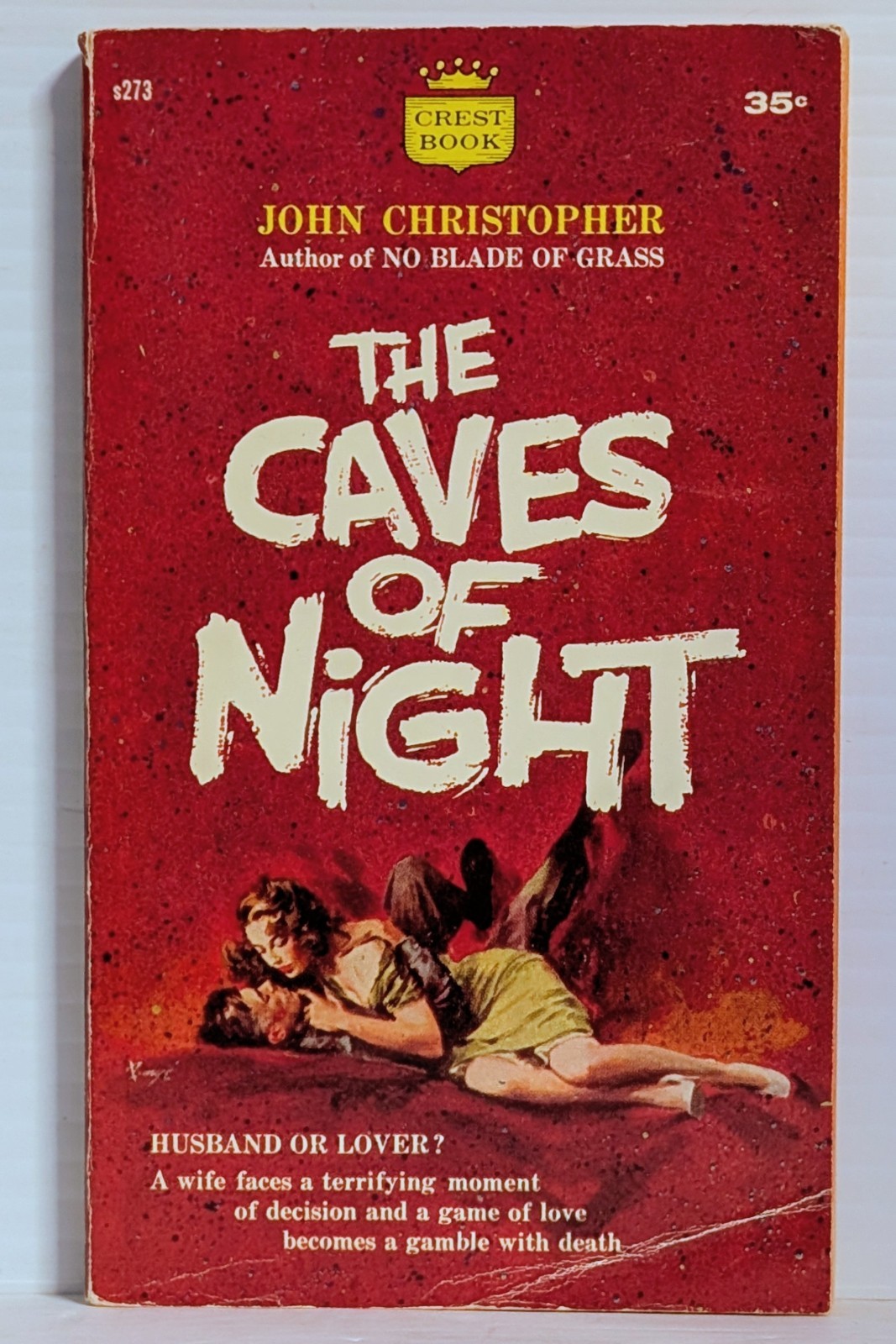 THE CAVES OF NIGHT John Christopher 1959 1st Crest Vintage Sci Fi Paperback