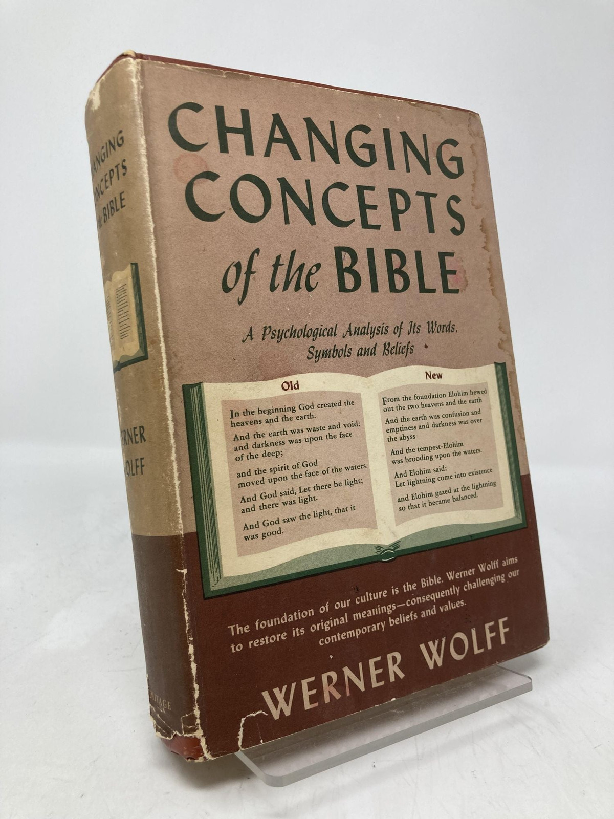 Changing Concepts of the Bible Psychological Analysis of its Words Symbols 1st