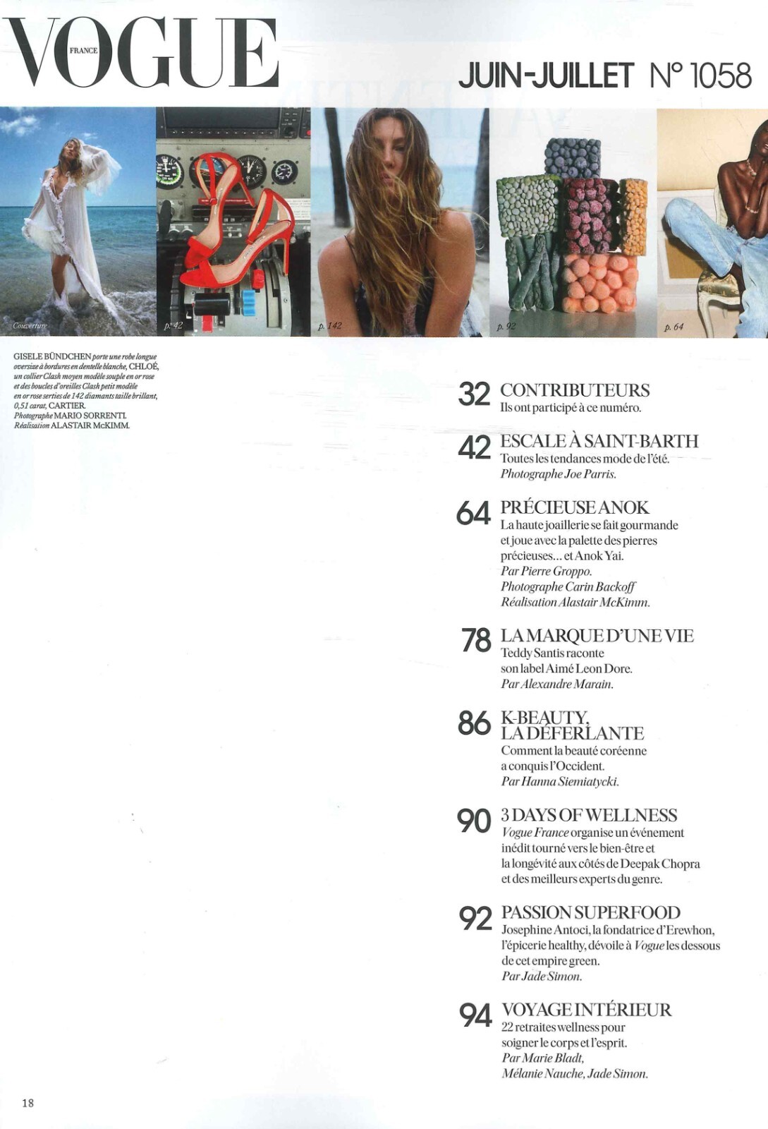 Vogue France Magazine French Language Gisele Bundchen, Rick Rubin June/July 2025