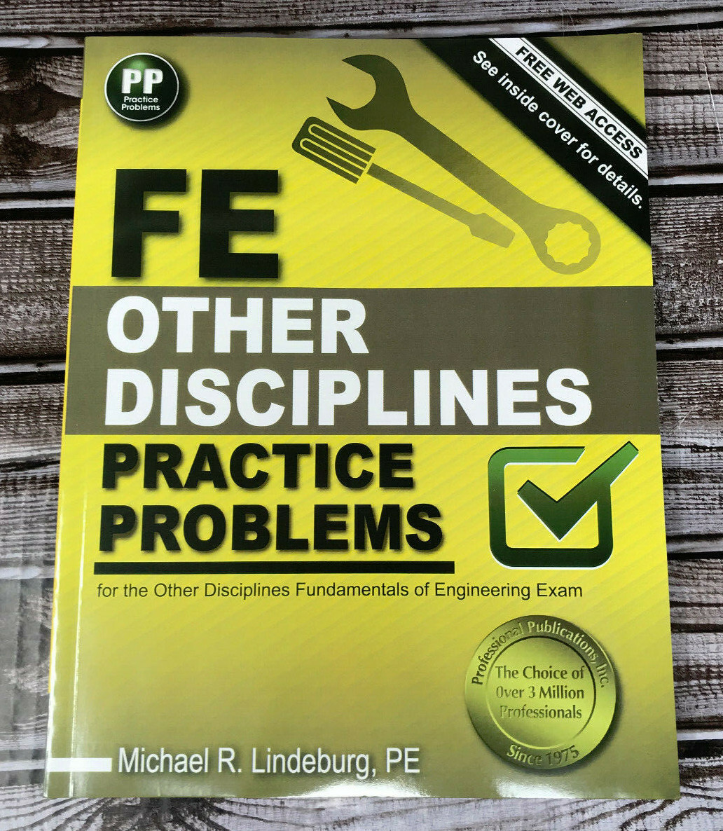 FE Other Disciplines Practice Problems Michael R. Lindeburg, PE Free Shipping