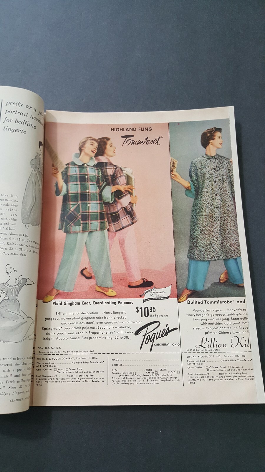 VTG1953 November GLAMOUR Magazine for girl with Job 174 Pages