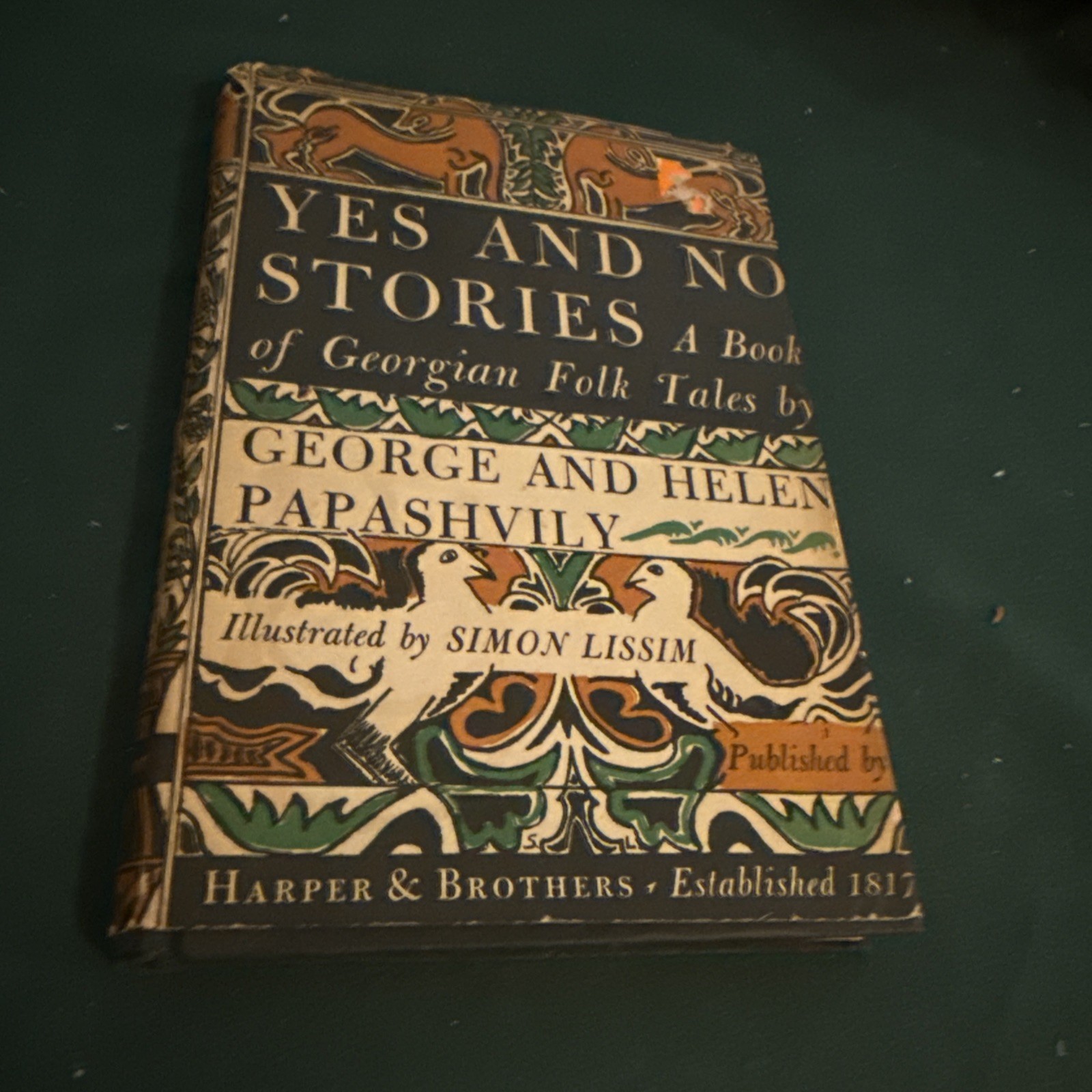 Yes and No Stories: a book of Georgian folk tales , Papa, 1st Ed 1946 HCDJ