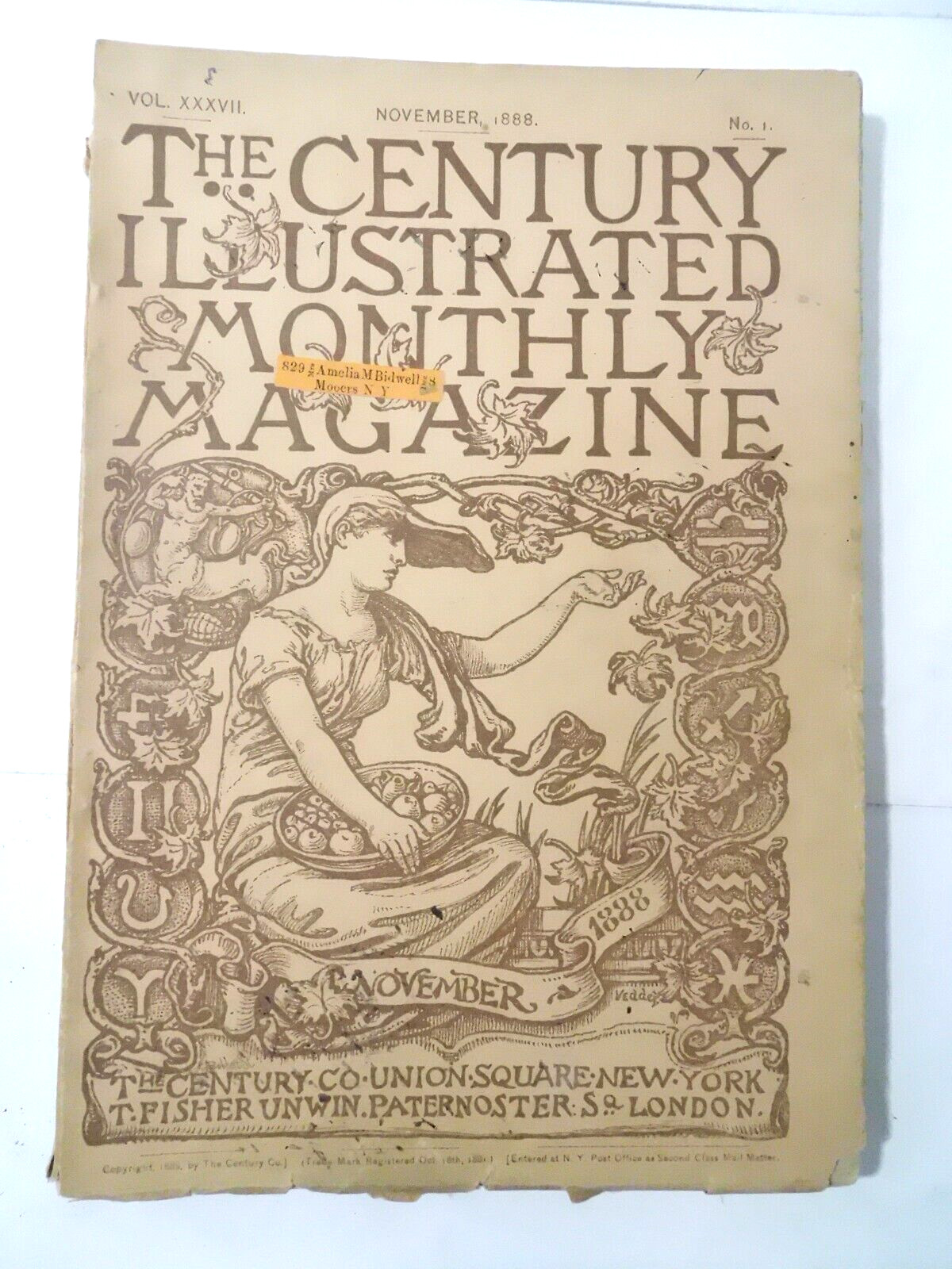 1888 Century Illustrated Monthly Magazines- November