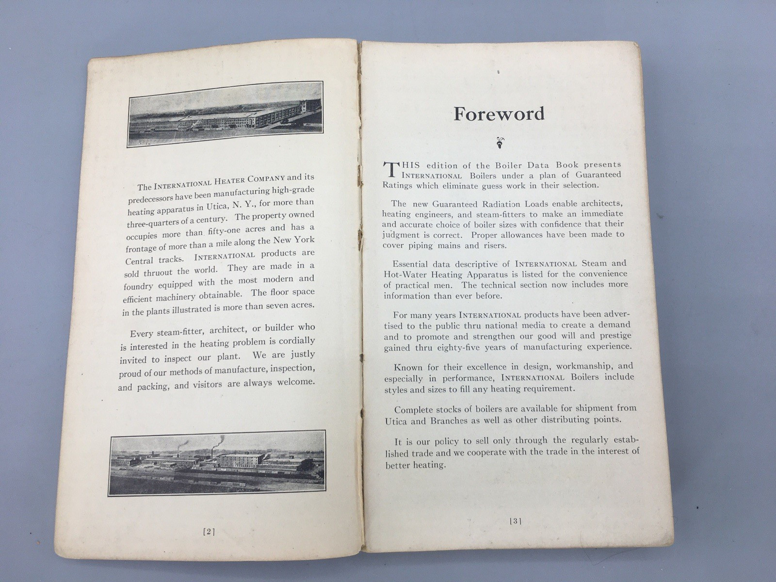 The International Boiler Data Book 1926 International Heater Company Utica NY