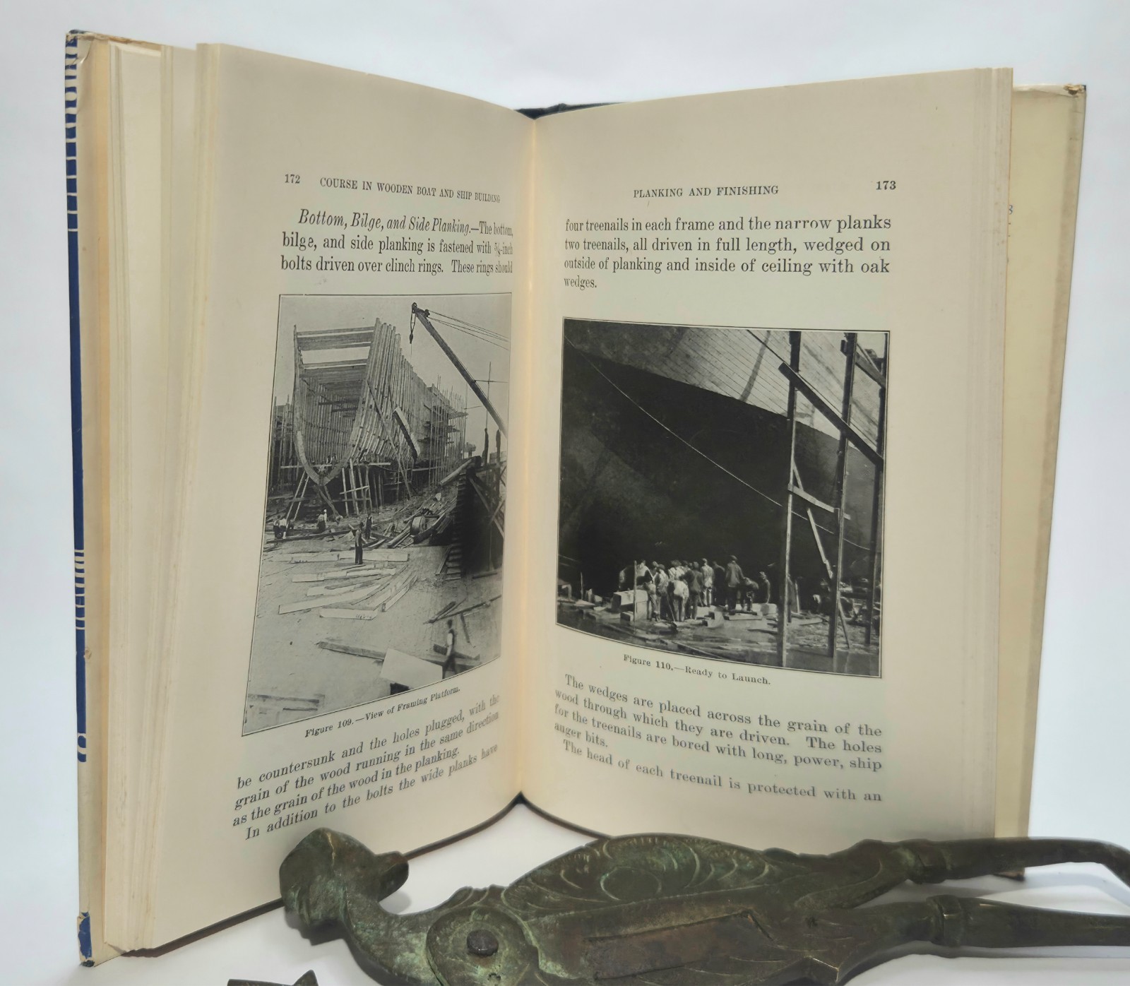 Wooden Boat and Ship Building 1941 Gus Van Gaasbeek Hardcover/Dust Jacket