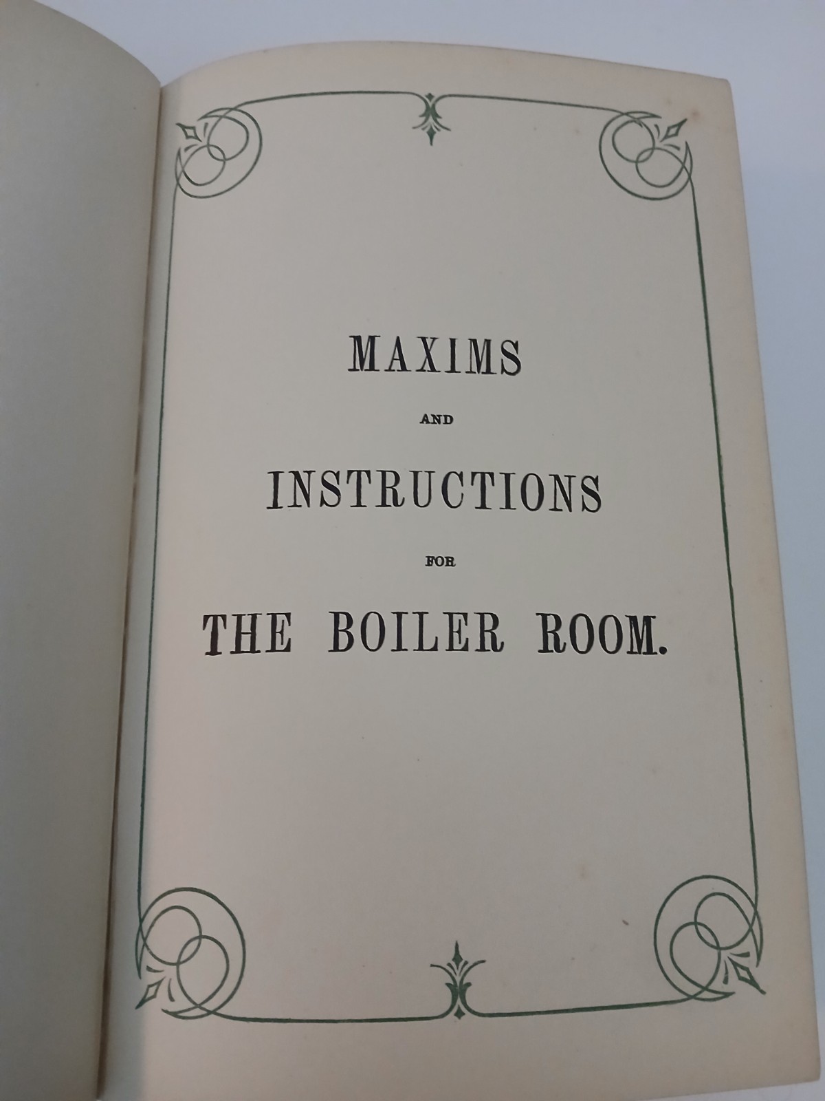 MAXIMS AND INSTRUCTIONS FOR THE BOILER ROOM N. HAWKINS AUDELS 1903 HARDCOVER B18