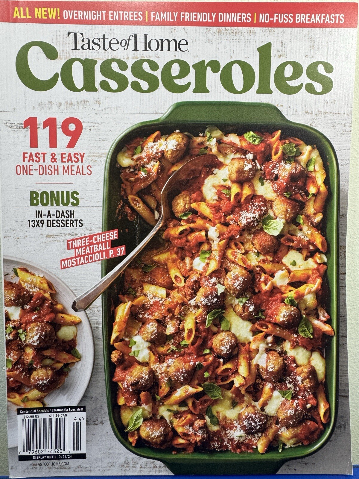 Taste of Home Magazine Casseroles 119’Fast and Easy One Dish Meals 2024