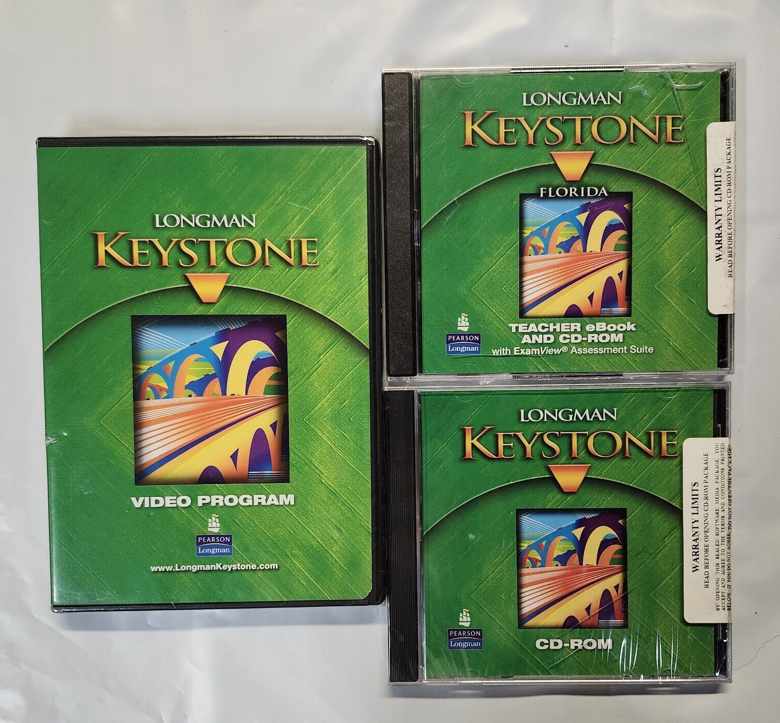 Longman KEYSTONE Level C Set of 3 CD-ROM/DVD + Examview Pearson NEW