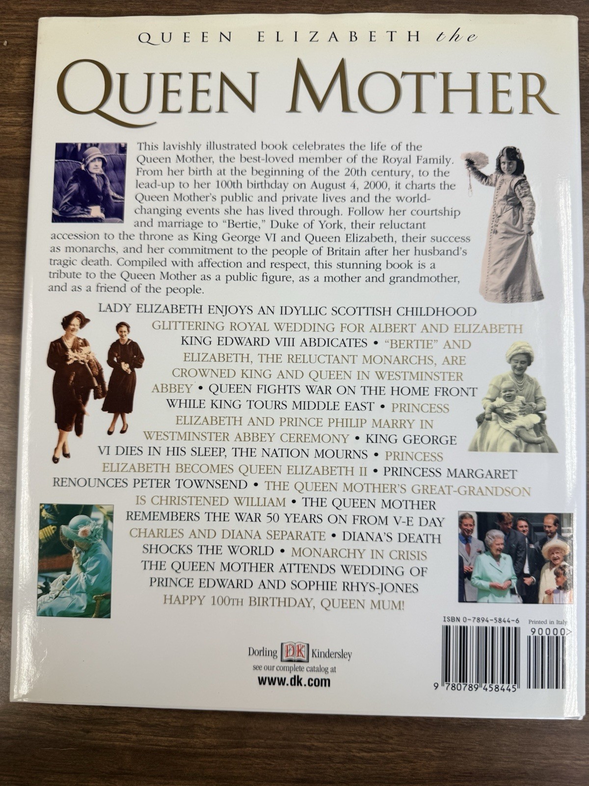 Queen Elizabeth Queen Mother Chronicle Remarkable Life 100th Birthday HC Book