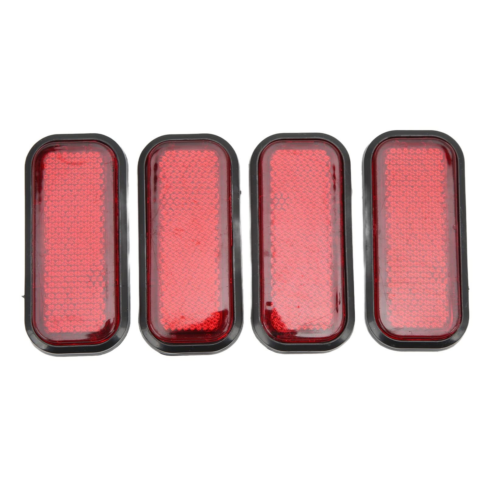KIMISS 4pcs Rectangular Reflector Safety, ABS Stick on Reflective Sticker Ref…