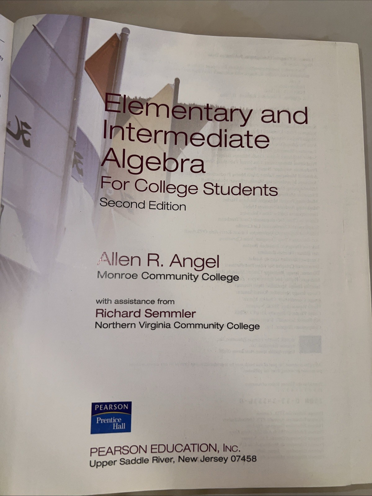 Elementary And Intermediate Algebra For College Students by Allen R Angel 2nd Ed
