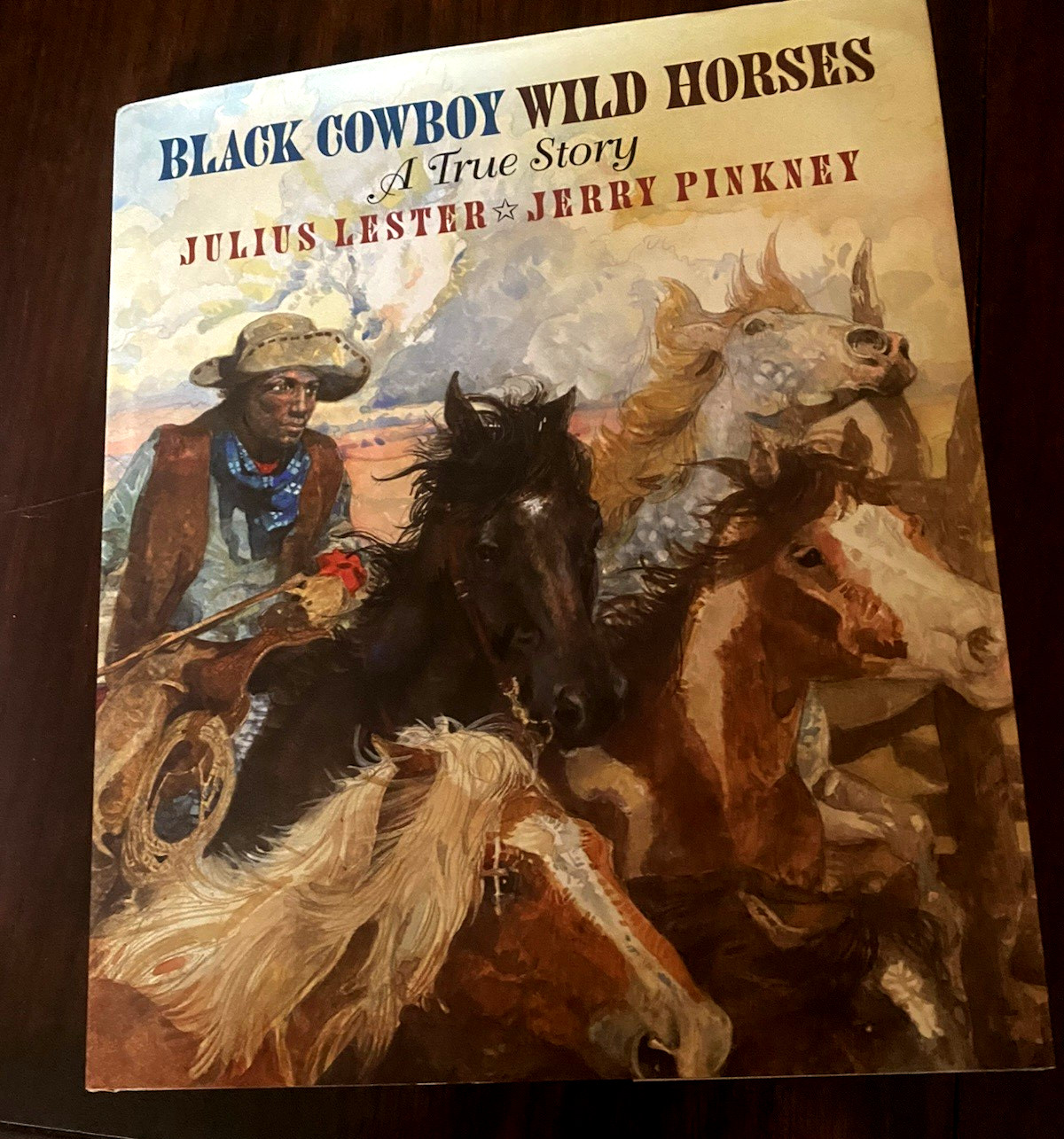Jerry Pinkney Julius Lester BLACK COWBOY WILD HORSES – SIGNED 2010 Pinkney