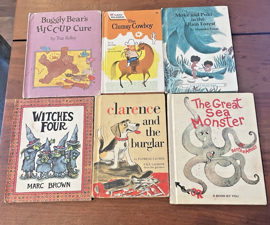 Rare Children’s Books 1960s-1980s Vintage Lot Of 6 Hardcover Bundle