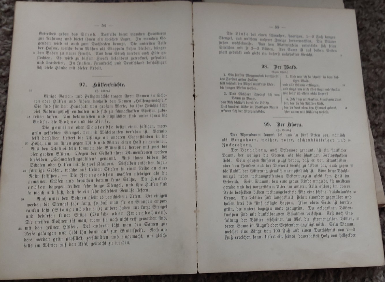 1885 HARDCOVER LESEBUCH FUER EVANGELISCHE SDCHULEN GERMAN LANGUAGE 214 PAGES