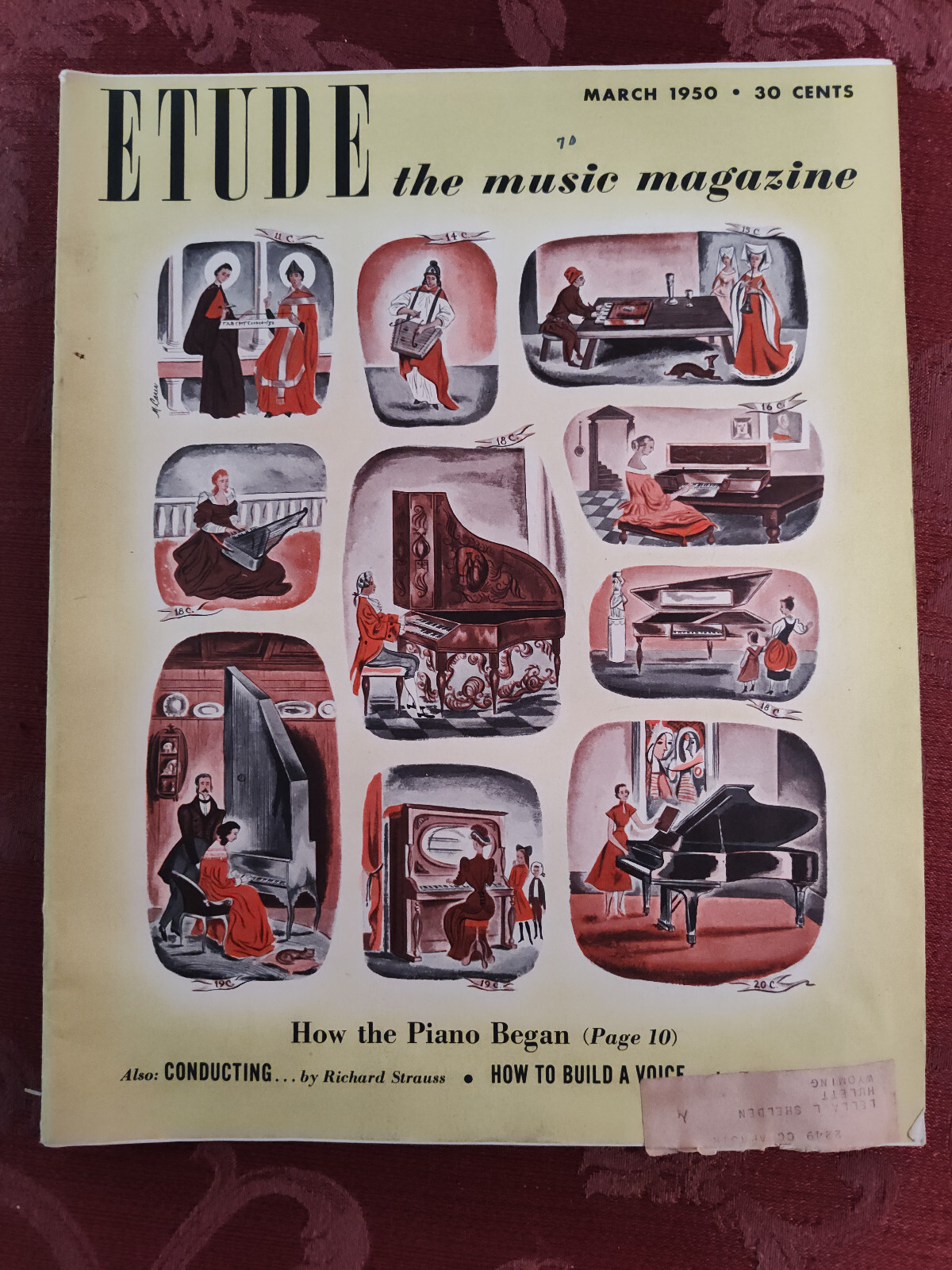 Rare ETUDE March 1950 Harold C. Schonberg William Grant Still Patrice Munsel