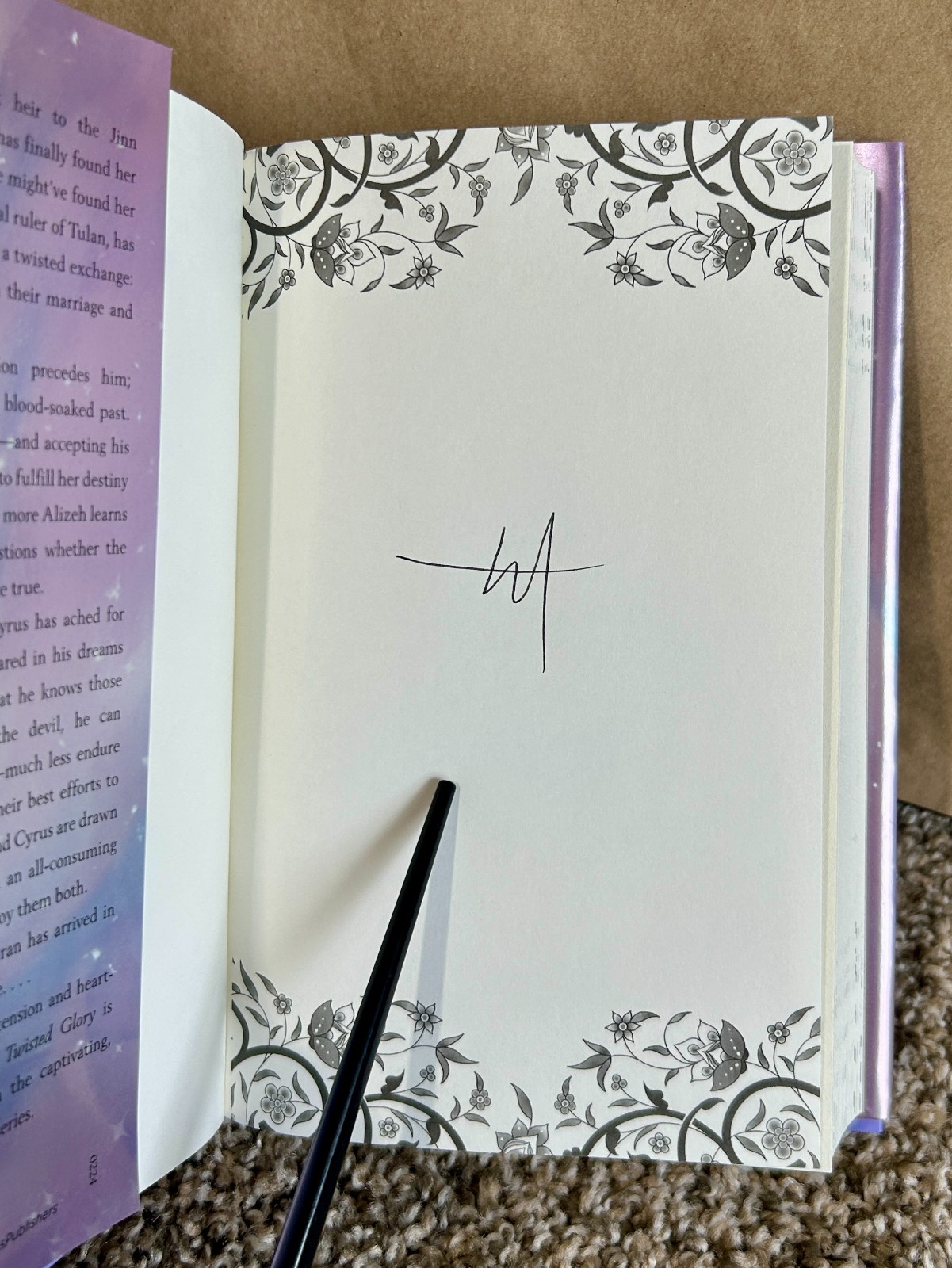 All This Twisted Glory by Tahereh Mafi Woven Kingdom NEW HC w/DJ 1st/1st SIGNED