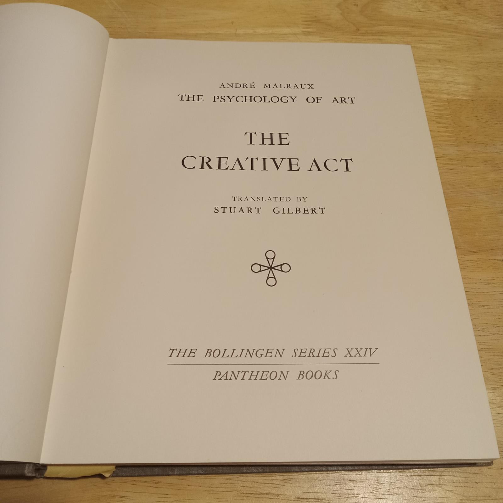 Andre Malraux The Psychology Of Art II The Creative Act Bollingen XXIV 4toHC VG+
