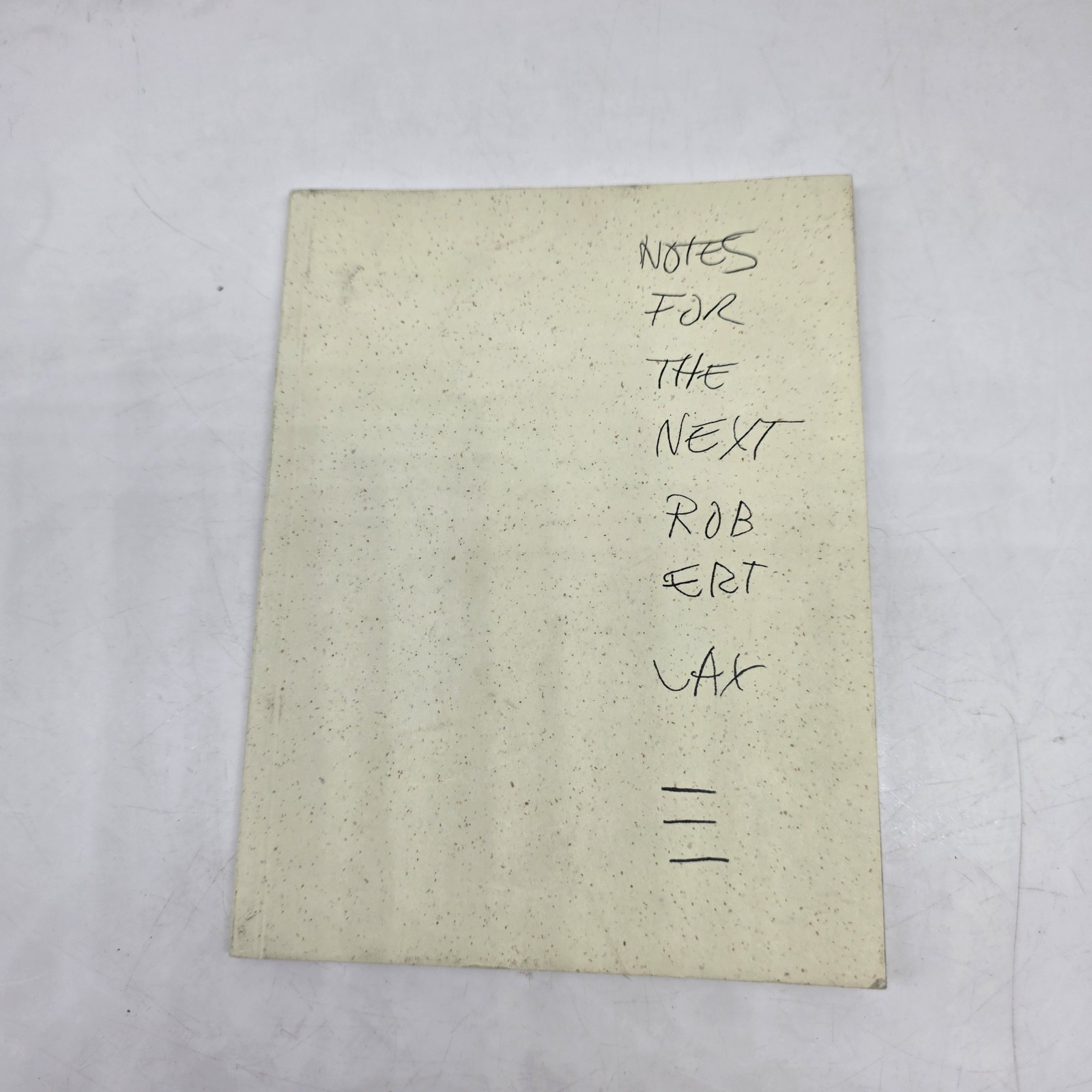 NOTES FOR THE NEXT ROBERT LAX Guillemot Press Limited Edition Poetry Book
