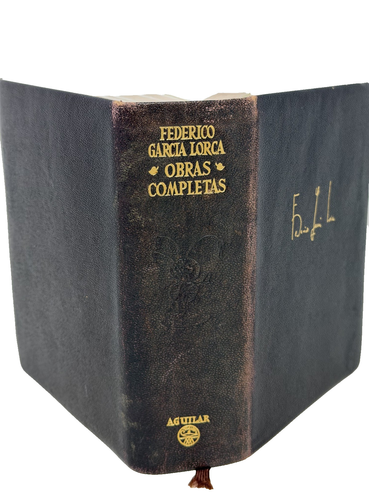 OBRAS COMPLETAS BY FEDERICO GARCÍA LORCA (1960, Leather) -In Spanish – Very Good