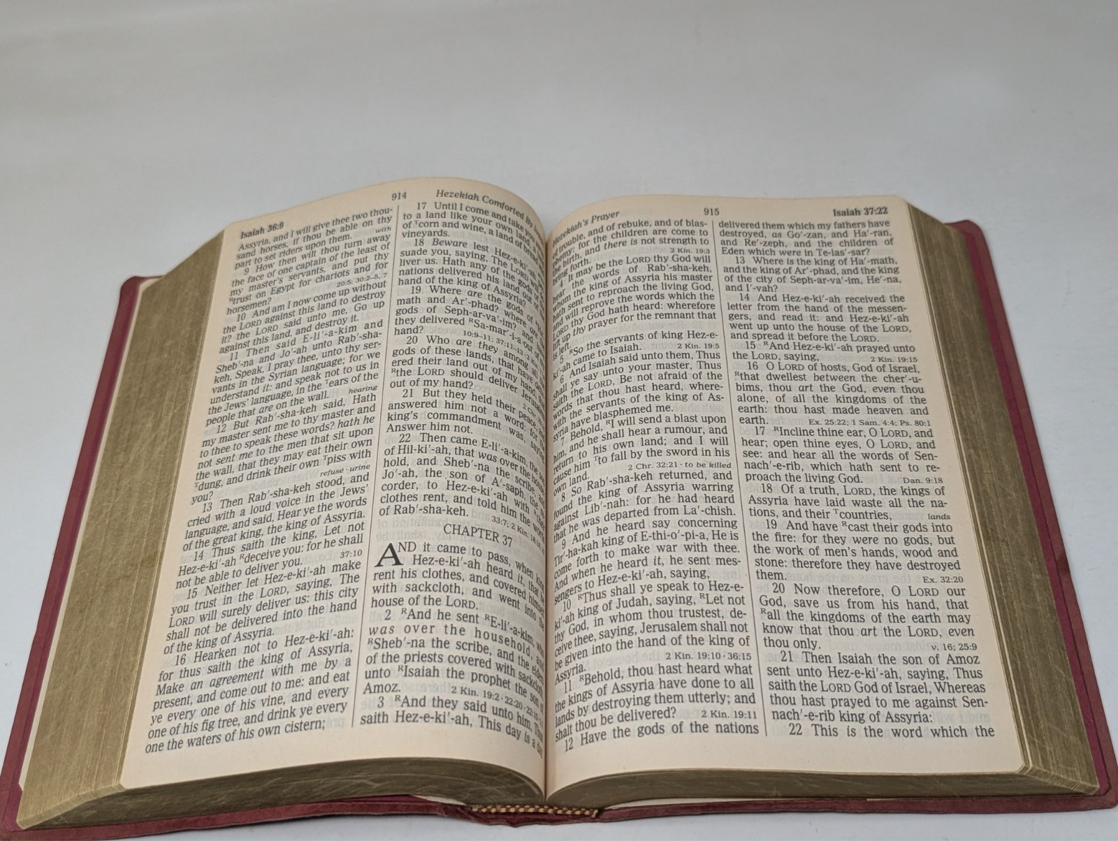 Holy Bible King James Version Nelson 1990 Regency Giant Print Red 881CBG KJV