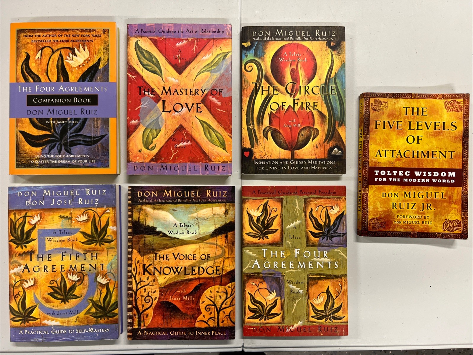 Don Miguel Ruiz Toltec Wisdom 7-Book Set – FOUR AGREEMENTS & More EXCELLENT