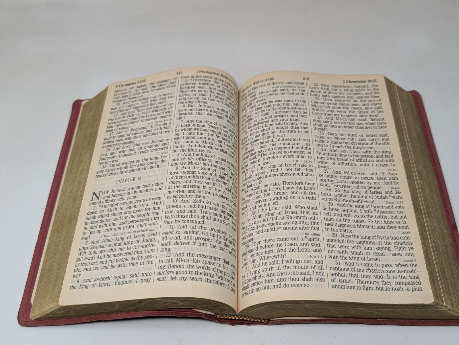 Holy Bible King James Version Nelson 1990 Regency Giant Print Red 881CBG KJV