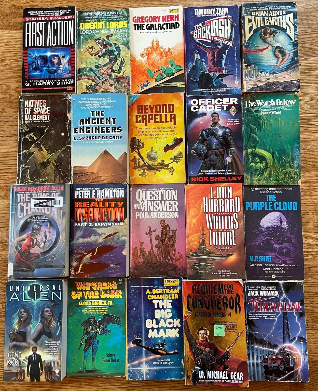 10X All Science Fiction Scifi Random Mix Paperback Books Vintage 1960s+ Lot