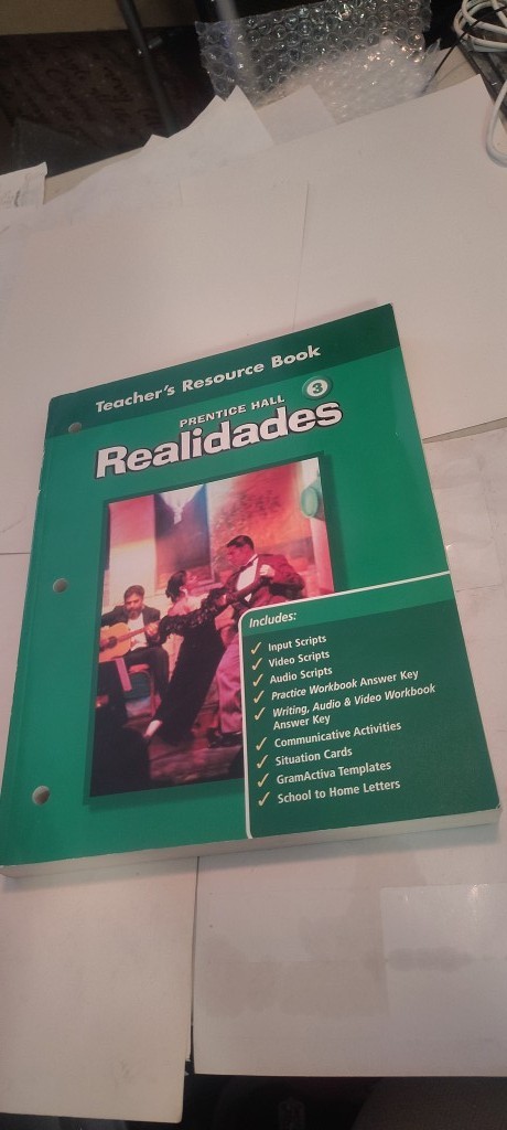 REALIDADES 3 TEACHER’S RESOURCE BOOK Prentice Hall clean/unmarked