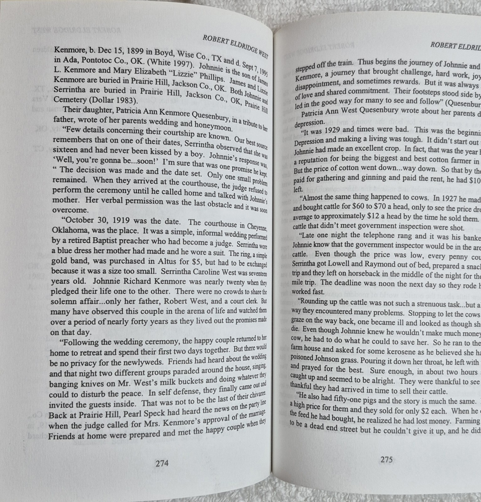 William Nelson West Family Genealogy (Karen West Scott • 1998) • NOT Ex-Lib