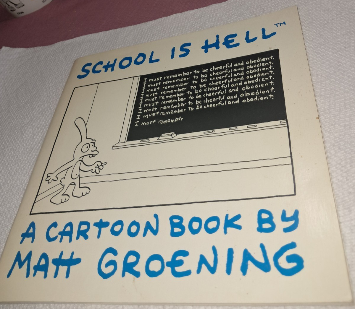 School is Hell Cartoon Book Matt Groening Comic Strips Cartoons 1987 Pantheon