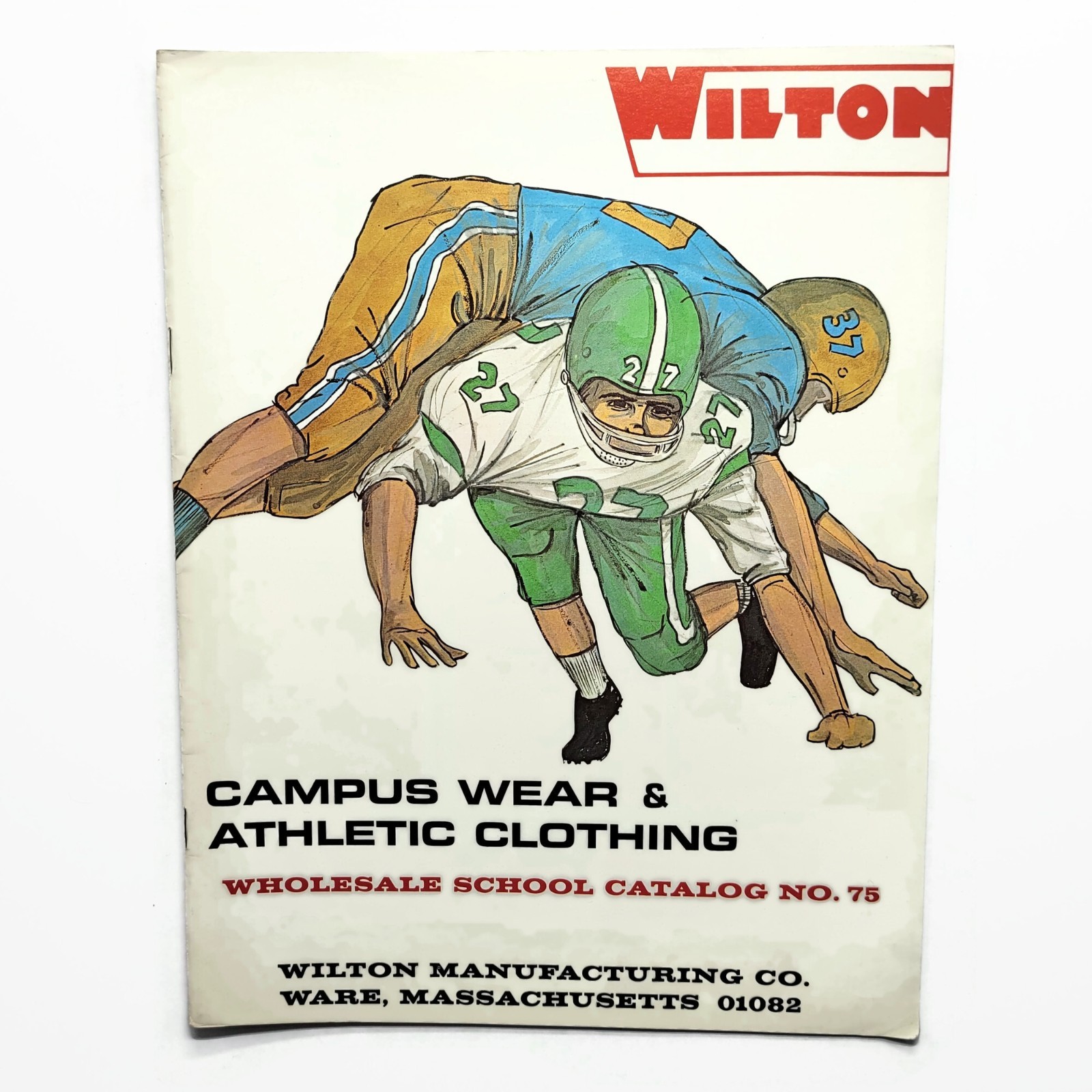Vintage 1960s Wilton Athletic Clothing WHOLESALE Catalog Campus Wear Football