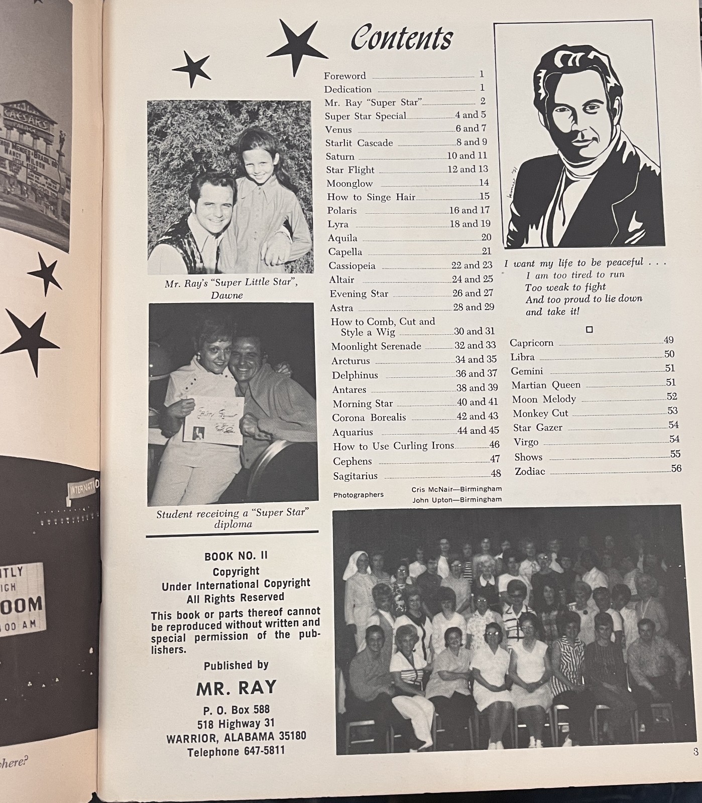 Super Star Hair Styles by Mr. Ray 1970s Paperback Book Pics & How To 56 Pages