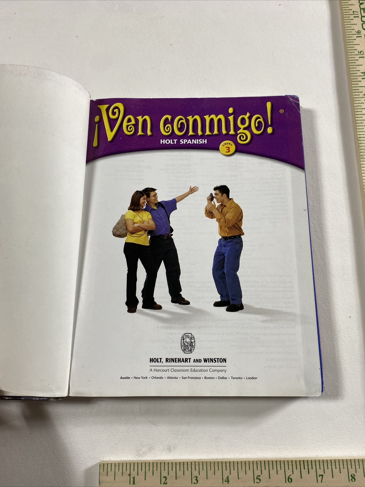 ¡Ven Conmigo!, Level 3 – Humbach (2003, Hardcover)