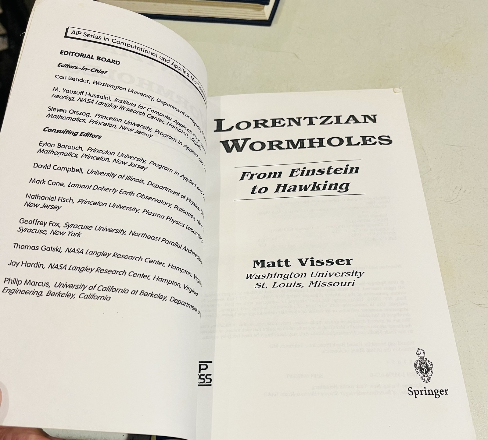 Lorentzian Wormholes: From Einstein to Hawking (AIP Series in Computational an..