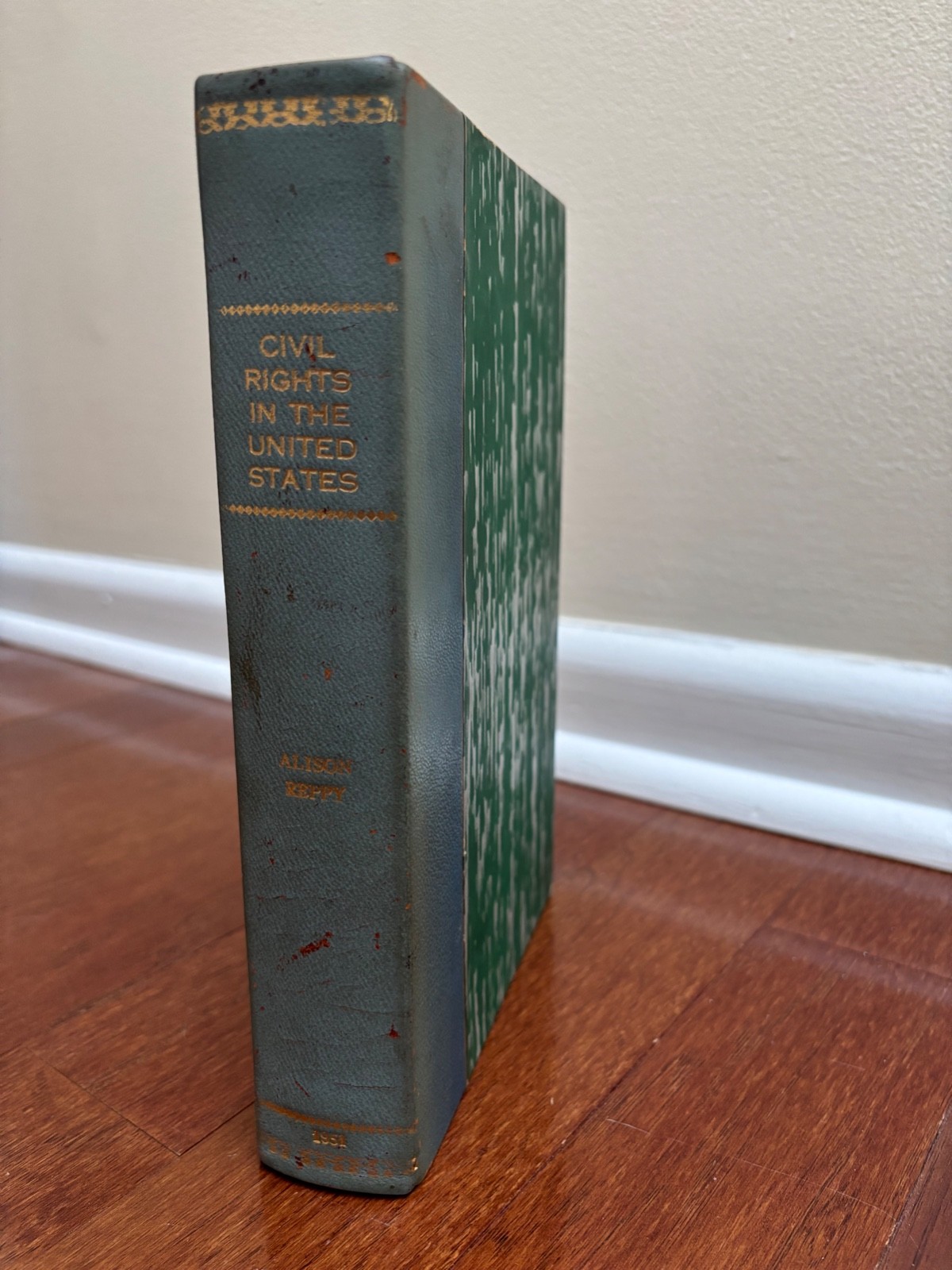 CIVIL RIGHTS IN THE UNITED STATES by ALISON REPPY – HBDJ 1951 1st ED w/SC UNREAD