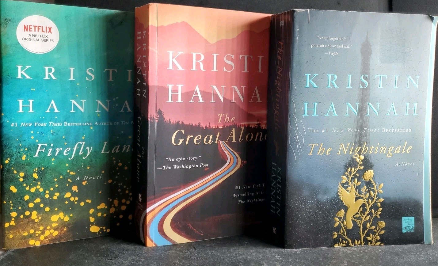 Kristin Hannah Lot 3 Books Firefly Lane Nightingale Great Alone PB Set